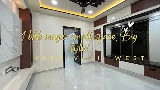 1 BHK SMALL SPACE, BIG STYLE || 305 sqft || project 43