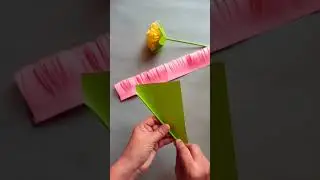 Easy paper flower origami #diy #tutorial #trending #paper #craft #flowers #viral #shorts #youtube
