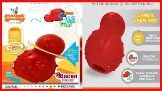 Nylabone Strong Chew Cone Stuffable Chew Toy for Dogs Cone Bacon Small/Regular (1 Count)
