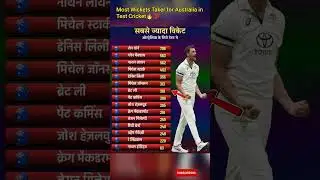 Most Wickets Taker for Australia in Test Cricket #ShaneWarne #GlennMaxwell#mitchelstarc #testcricket