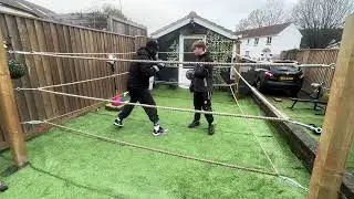 Oneface Mapacha - MUAY THAI BOXING FITNESS AND ACROBATIC TRAINING TIME AT HOME GYM 