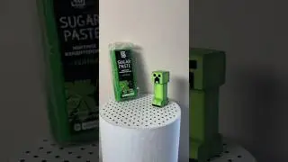 Creeper Minecraft Cake Topper Tutorial