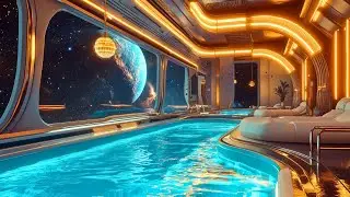 🎵 Galactic Infinity Pool Lounge &ndash; Relaxing Space Ambient Music | 4K Ultra HD | 5 Hours