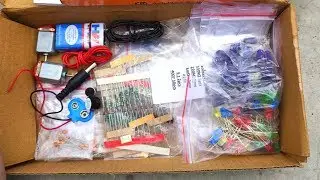 School Project Components Kit For Students - Transistor, Capacitor, LED, DC Motor - Science Project