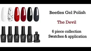BEETLES 6 PIECE GEL POLISH COLLECTION - THE DEVIL