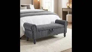 The Best Amazon Home Find: Stylish Storage Bench for Bedroom & Entryway