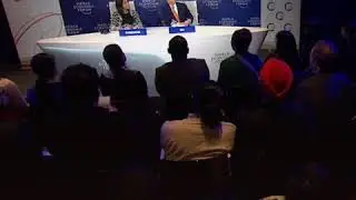Jack Ma highlighting the importance of education at World Economic forum 2018