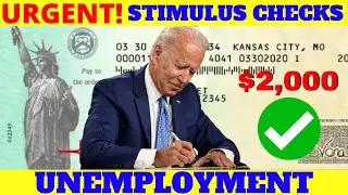 TOMORROW! $2000 Second Stimulus Check Update $2000 Check Update SSI SSDI PUA + Unemployment Benefits