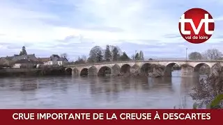 Une crue de la Creuse plus importante que celle de 1923 à Descartes