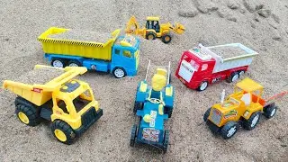 JCB 5CX Fully Loading Mud Sand Tractor Truck | Pickup Tipper 😱 Accident ? Jcb Truck Tractor ? CS Toy