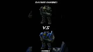 Raynor (Marine) vs Terran Marines (no upgrades) #sc2 #starcraft2 #shorts #raynor #versus