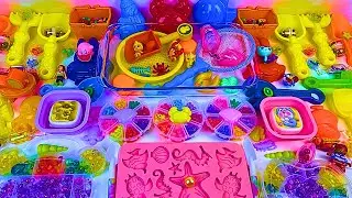 RAINBOW VS COLOR! Mixing Random Things into GLOSSY SLIME! Satisfying Slime Videos