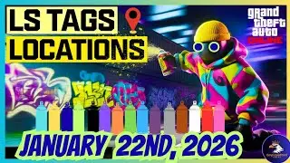 GTA 5 Online | Today's LS Tags Locations (January 22nd, 2026)