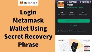 How to Login to MetaMask Wallet Account using Secret Recovery Phrase 2024?