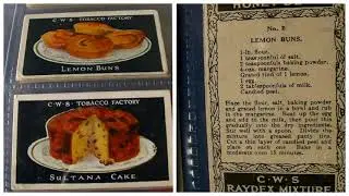 Cooking Time Travel 1920's Recipes Trade Cards
