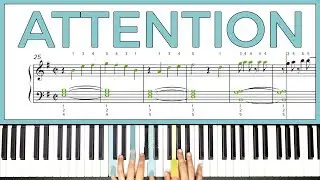 How to play 'Attention' by Charlie Puth on the piano -- Playground Sessions