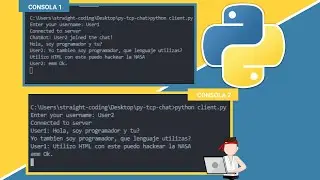 Python Socket - TCP Chat Console (CMD) 