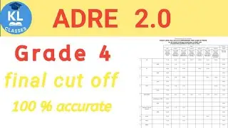 ADRE 2.0 grade 4 final cut off most accurate prediction.#adre #klclasses