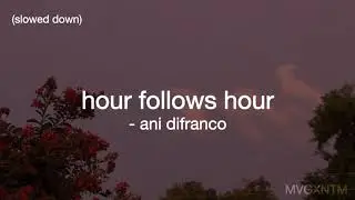 hour follows hour - ani difranco (slowed)