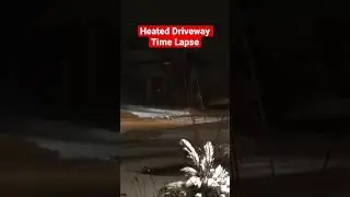 Heated Driveway Timelapse #heateddriveway #snowmelt #timelapse
