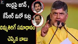Another Conspiracy On Andhra With Jagan And KCR | Mind Blowing Answer To Chandrababu | TFC News