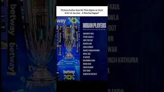 13 Indian Players in SA20 Auction 2025-26 😱 #sa20league #sa20league2025 #cricket #shorts