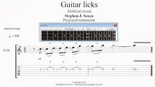 Guitar lick 6 with speed trainer