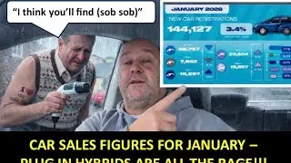CAR SALES FIGURES ARE OUT FOR JANUARY - PLUG IN HYBRIDS ARE ALL THE RAGE - EV SALES ARE STAGNANT!!!!