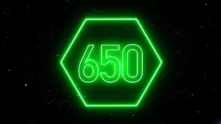 Green sota neon timer 650 seconds (countdown)