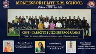 CAPACITY BUILDING PROGRAMME - Topic - Environmental Education and Conservation of Natural Resources