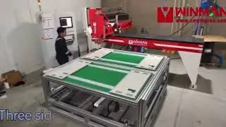 Китайская машина для нанесения полиуретановой пены WINMAN WM601 с челночным столом и автоматической системой подачи