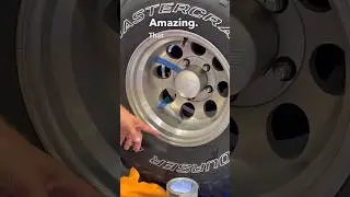Restoring aluminum wheel to chrome shine in less than 60 seconds #automobile #cardetailing #car