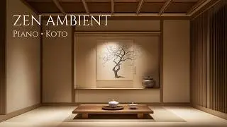 Japanese Ambient Piano | Zen Healing Music with Koto & Shakuhachi