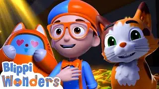 Blippi Learns About Cats - Blippi Wonders | Animals For Kids | Educational Cartoons For Kids