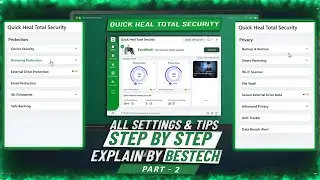How to disable or enable virus scan in Quick Heal total security | Bestech Guide | Part - 2