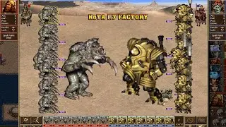 Heroes 3 COMBAT 9999 each slot Ancient Behemoths vs Juggernauts HoTA 1.7 Factory