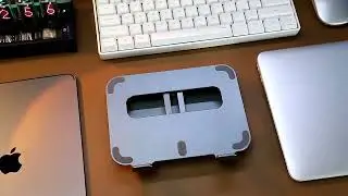 Support r&eacute;glable de bureau en aluminium pour tablette, pliable, pour iPad Pro BO P61 11 , Mini MAC