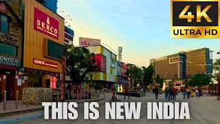 INSIDE Noida Sector 18 🇮🇳 | Modern India Evening Walking Tour