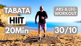 Tabata workout 20 Min / Abs & Leg / Tabata 30/10 🔥