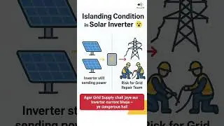 Anti-Islanding Protection in Solar Inverter | Solar Safety Explained ⚡🌞 #Shorts