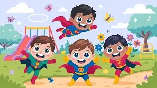 Super Powers Kids Song 🎶 | Bright & Fun Cartoon | #kidscartoon #kidssongs 