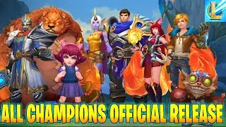 ALL 35 CHAMPIONS ENTRANCE ANIMATION & SKINS OFFICIAL LEAGUE OF LEGENDS: WILD RIFT