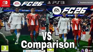 EA FC 26 Nintendo Switch против PS3