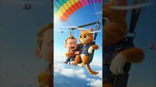 Happy juice angry baby & cat #happyjuice #baby #shorts #catandbaby #funnycartoon