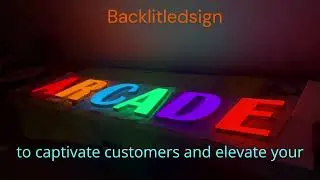 Light Up Your Business! Vibrant Custom LED Channel Letters in 5 Colors   Free 3D Mockup