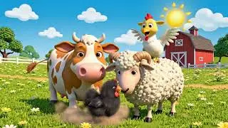 Meet Moo Moo the Happy Cow! 🐄🌈 | Fun Farm Animals for Kids!