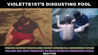 VIOLETTE1ST'S DISGUSTING POOL | DIGUSTING POOL VIDEOS DUO REACTION