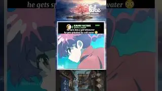 he turn into a girl whenever he gets splashed by cold water😳|ranma&frac12;|#shorts