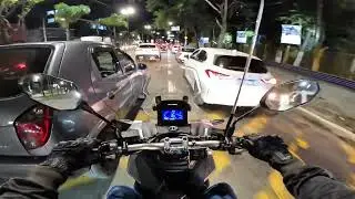 Honda ADV 160 - Rolê noturno - POV Video 