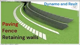 Create paved path, fence or retaining walls on toposurface with Dynamo and Revit